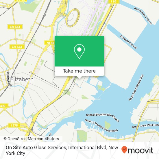 On Site Auto Glass Services, International Blvd map