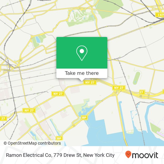 Mapa de Ramon Electrical Co, 779 Drew St