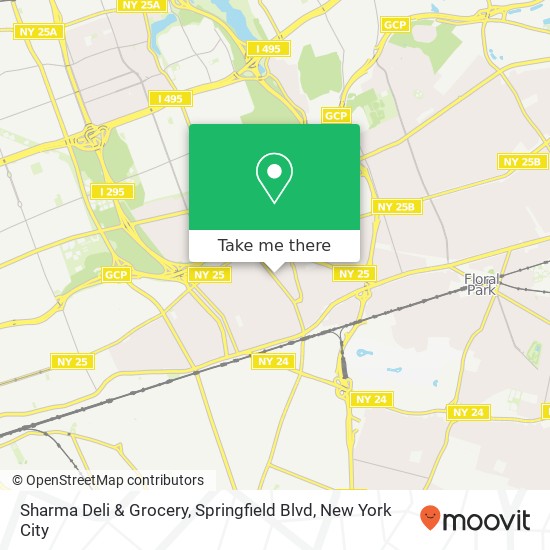 Sharma Deli & Grocery, Springfield Blvd map