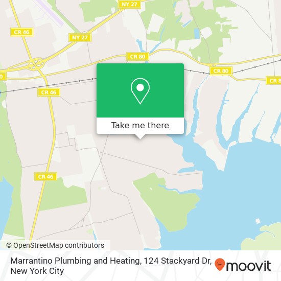 Mapa de Marrantino Plumbing and Heating, 124 Stackyard Dr