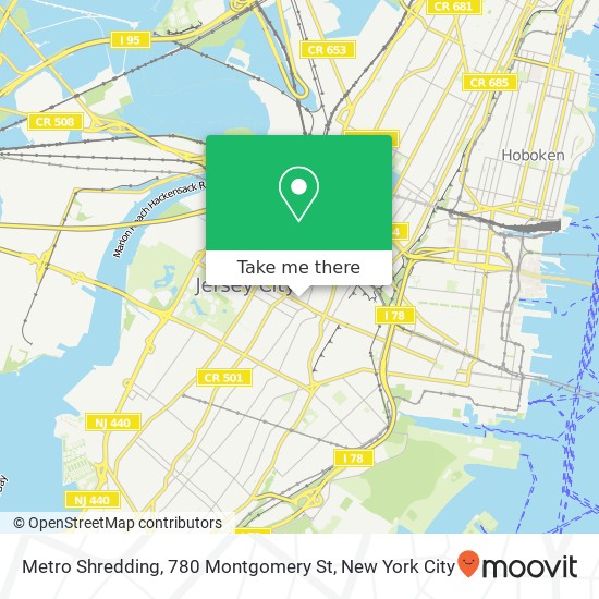 Metro Shredding, 780 Montgomery St map