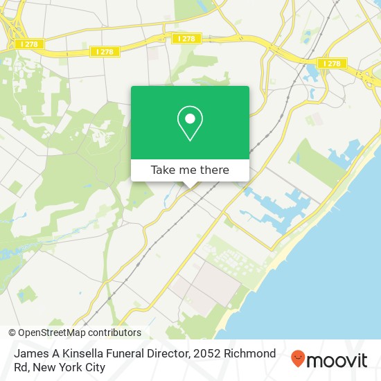 Mapa de James A Kinsella Funeral Director, 2052 Richmond Rd