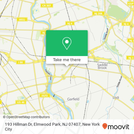193 Hillman Dr, Elmwood Park, NJ 07407 map
