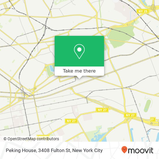 Mapa de Peking House, 3408 Fulton St