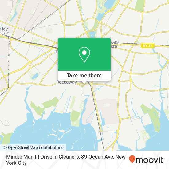 Mapa de Minute Man III Drive in Cleaners, 89 Ocean Ave