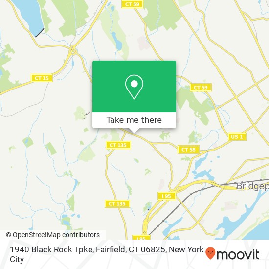 Mapa de 1940 Black Rock Tpke, Fairfield, CT 06825