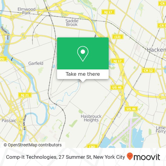 Mapa de Comp-It Technologies, 27 Summer St