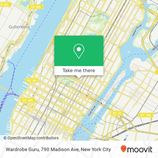 Mapa de Wardrobe Guru, 790 Madison Ave