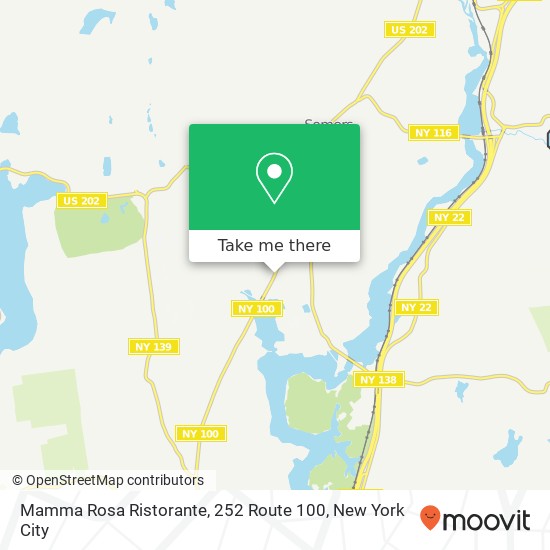 Mapa de Mamma Rosa Ristorante, 252 Route 100