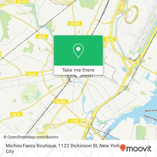 Mapa de Michou Fancy Boutique, 1122 Dickinson St