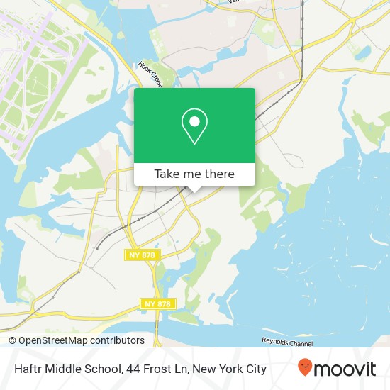 Mapa de Haftr Middle School, 44 Frost Ln