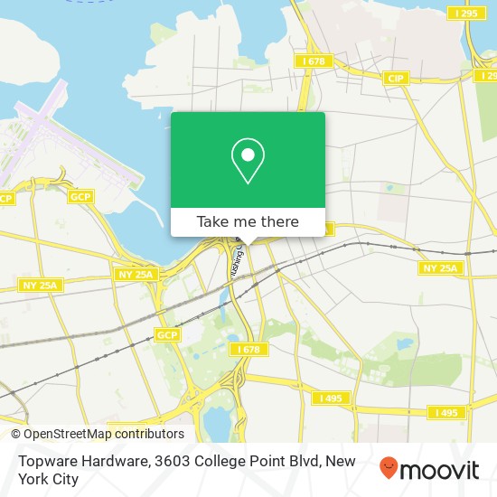 Mapa de Topware Hardware, 3603 College Point Blvd