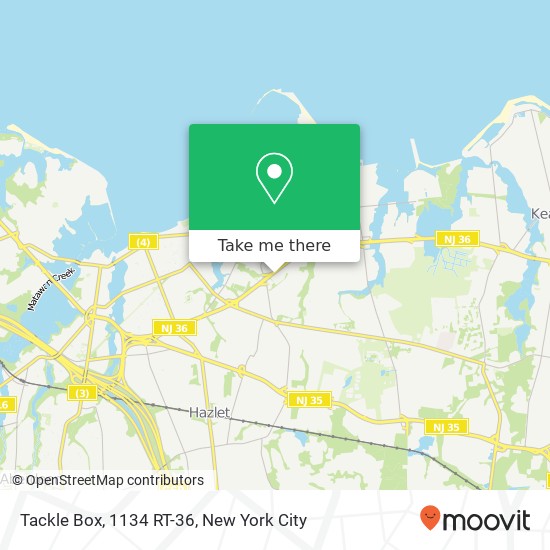 Mapa de Tackle Box, 1134 RT-36