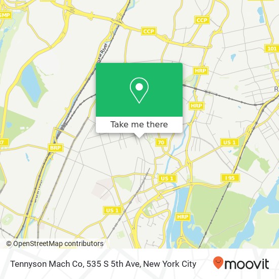 Mapa de Tennyson Mach Co, 535 S 5th Ave