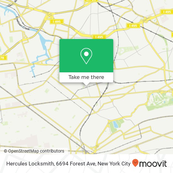 Mapa de Hercules Locksmith, 6694 Forest Ave