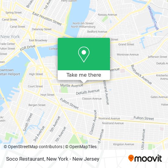 Soco Restaurant map