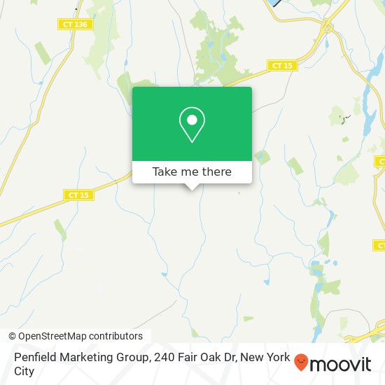 Mapa de Penfield Marketing Group, 240 Fair Oak Dr