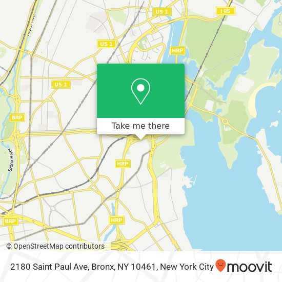 Mapa de 2180 Saint Paul Ave, Bronx, NY 10461