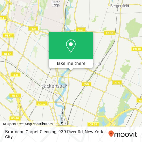 Mapa de Brarman's Carpet Cleaning, 939 River Rd