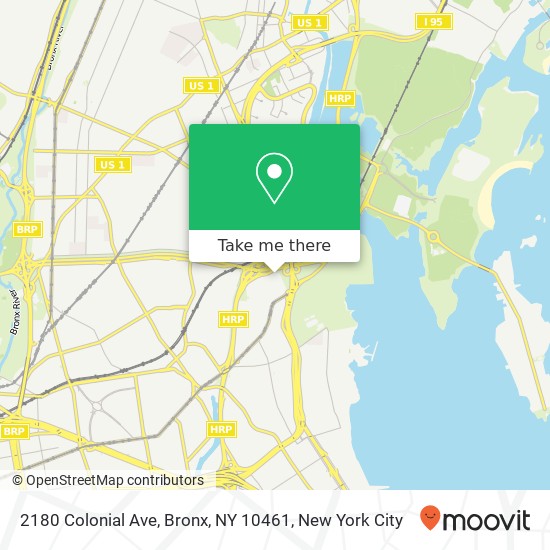 2180 Colonial Ave, Bronx, NY 10461 map
