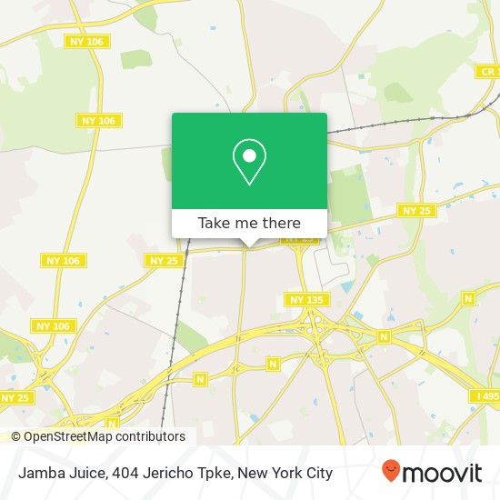 Mapa de Jamba Juice, 404 Jericho Tpke