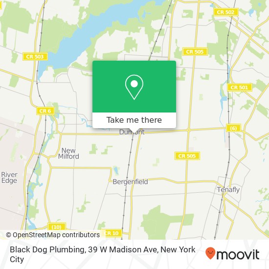 Mapa de Black Dog Plumbing, 39 W Madison Ave