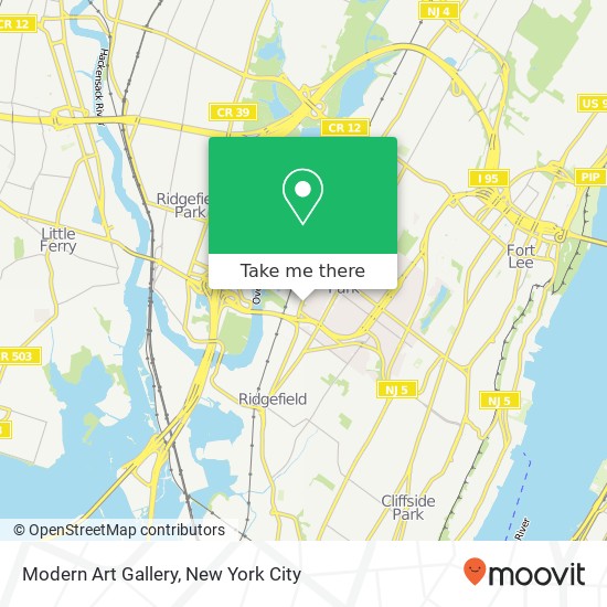 Modern Art Gallery map