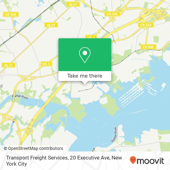 Transport Freight Services, 20 Executive Ave map