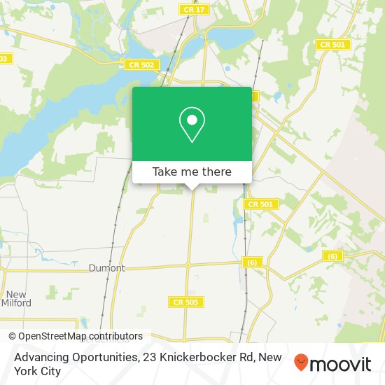 Advancing Oportunities, 23 Knickerbocker Rd map