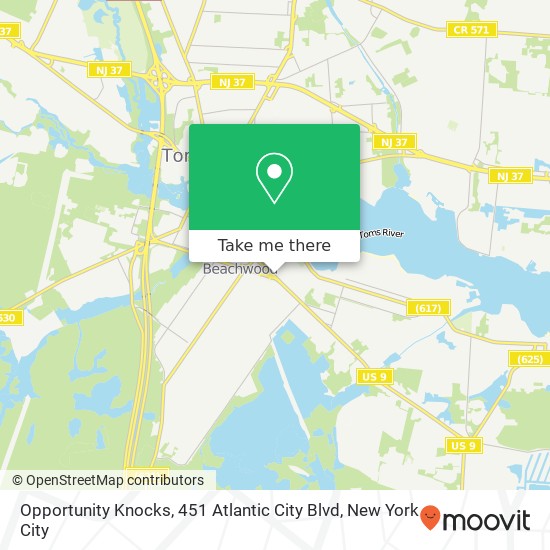 Mapa de Opportunity Knocks, 451 Atlantic City Blvd