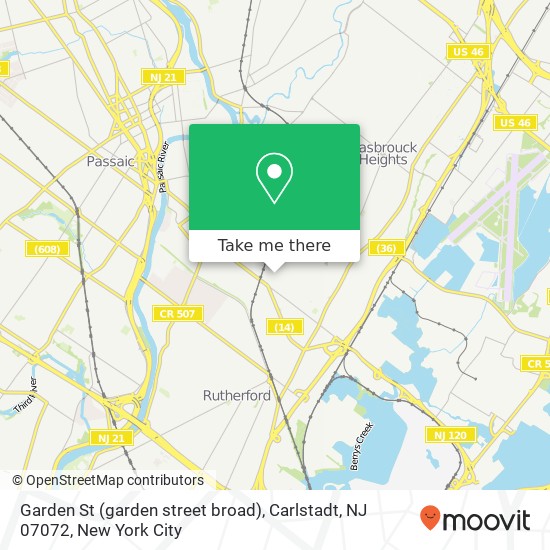Garden St (garden street broad), Carlstadt, NJ 07072 map