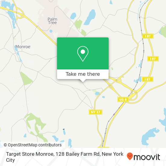 Mapa de Target Store Monroe, 128 Bailey Farm Rd