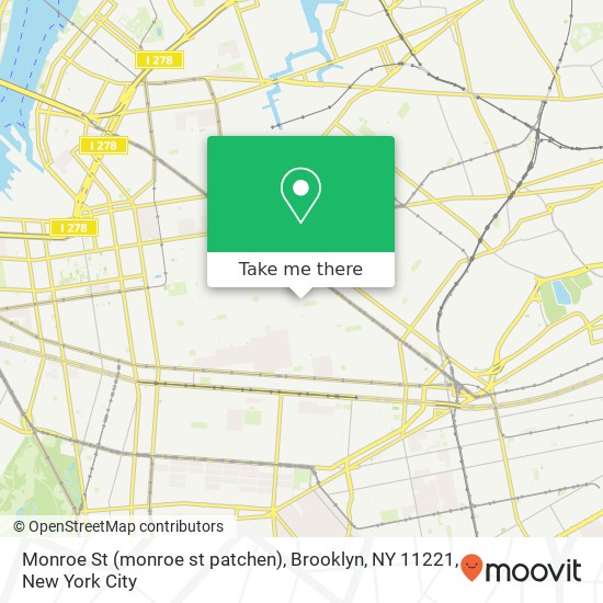 Monroe St (monroe st patchen), Brooklyn, NY 11221 map