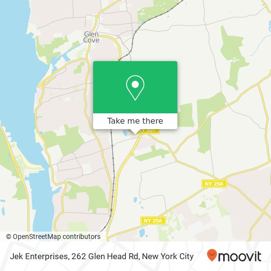 Mapa de Jek Enterprises, 262 Glen Head Rd