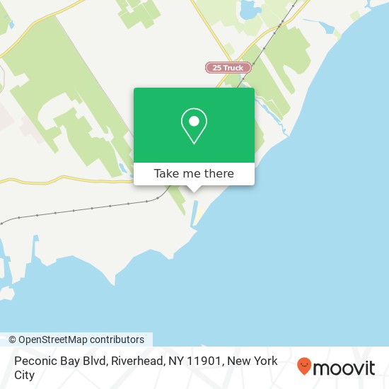 Mapa de Peconic Bay Blvd, Riverhead, NY 11901