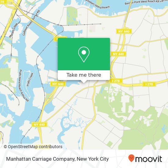 Mapa de Manhattan Carriage Company