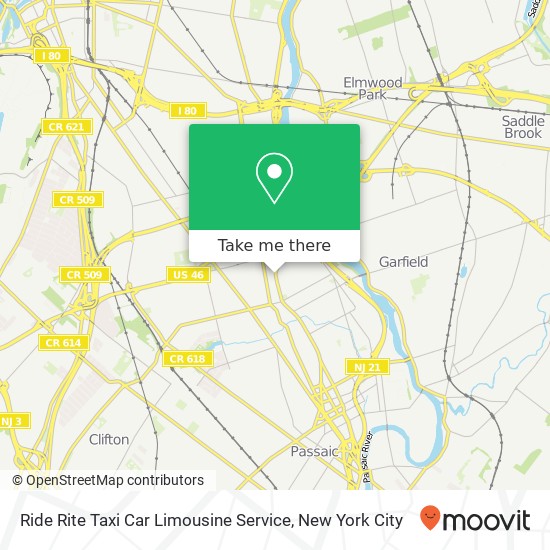Mapa de Ride Rite Taxi Car Limousine Service