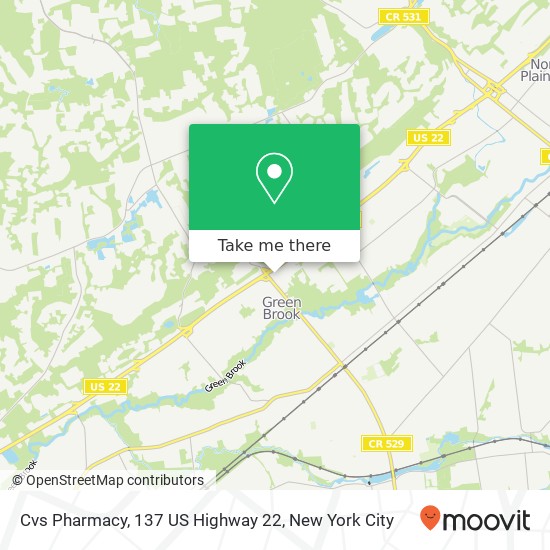 Cvs Pharmacy, 137 US Highway 22 map
