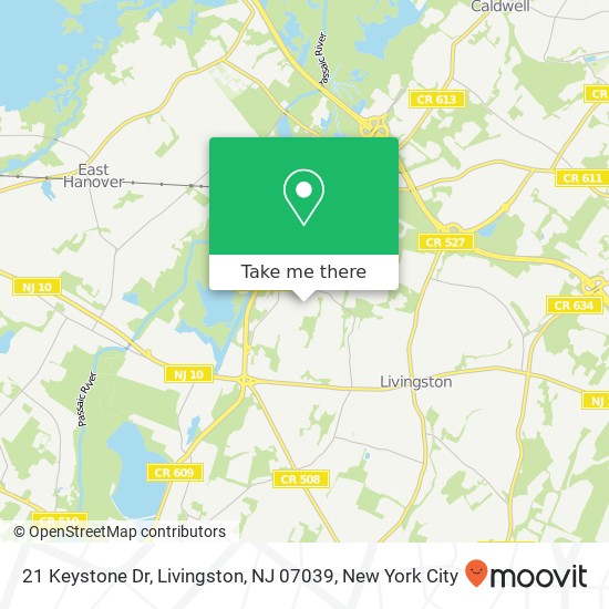 21 Keystone Dr, Livingston, NJ 07039 map