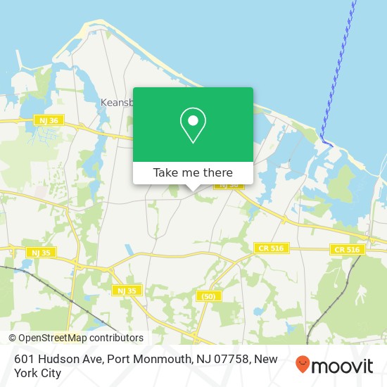 601 Hudson Ave, Port Monmouth, NJ 07758 map