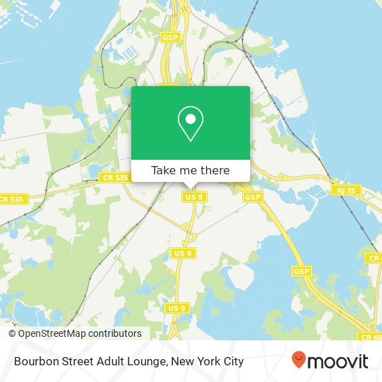 Mapa de Bourbon Street Adult Lounge