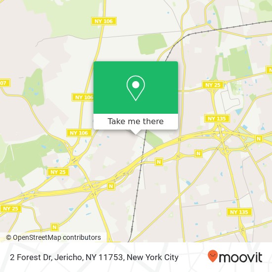 Mapa de 2 Forest Dr, Jericho, NY 11753