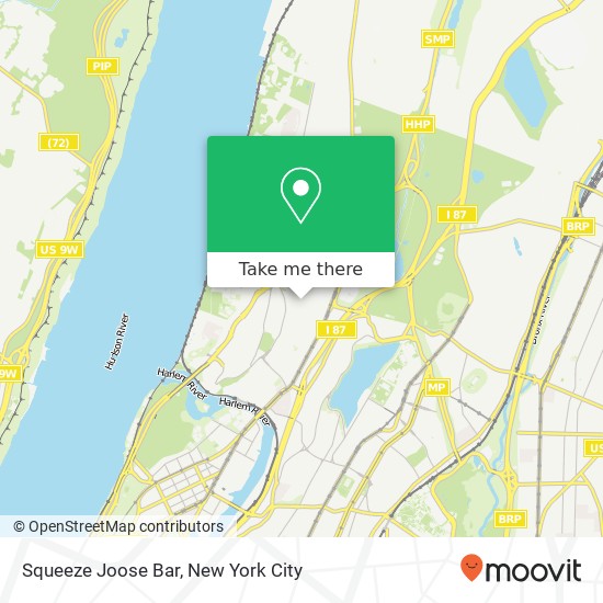 Squeeze Joose Bar map