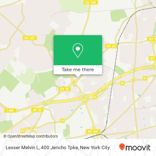 Mapa de Lesser Melvin L, 400 Jericho Tpke