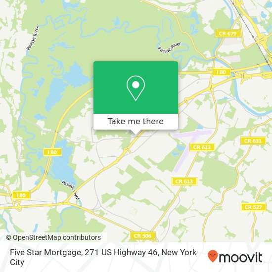 Five Star Mortgage, 271 US Highway 46 map