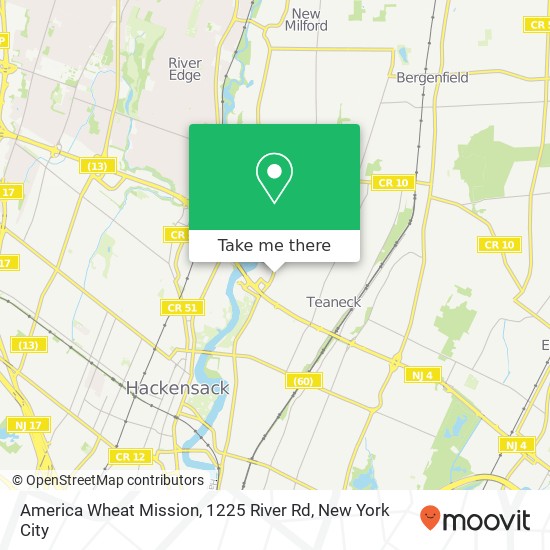 Mapa de America Wheat Mission, 1225 River Rd