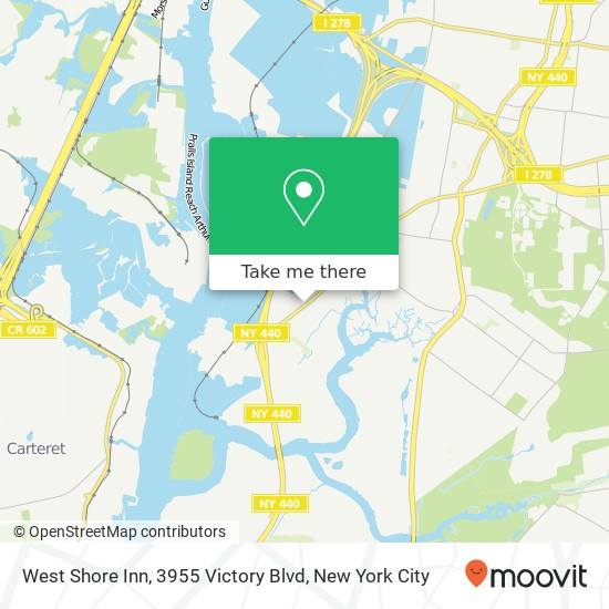 West Shore Inn, 3955 Victory Blvd map