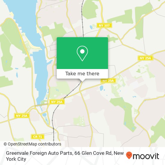 Greenvale Foreign Auto Parts, 66 Glen Cove Rd map