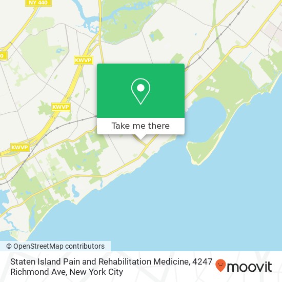 Staten Island Pain and Rehabilitation Medicine, 4247 Richmond Ave map