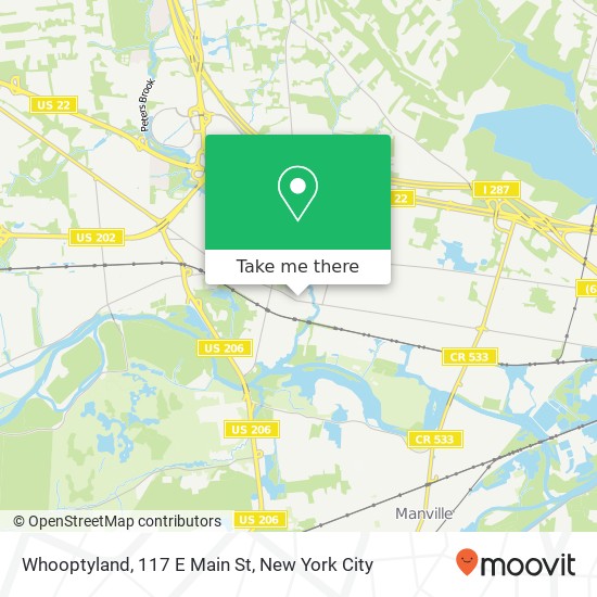 Mapa de Whooptyland, 117 E Main St